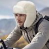 Unisex Winter Lined Earflap Hat Thick Warm for Outdoor Cycling and Cold