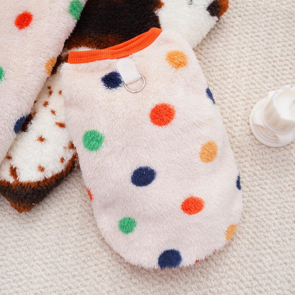 

Cute Puppy Vest Plush Cat Clothes New Pet Dog Clothes Pet Supplies S