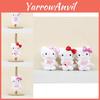 Adorable Kt Cat Plush Toy Cute Cartoon Cat Keychain Bag Charm Soft Doll Accessory