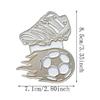Metall Stansmall Fotboll Präglingmall Schablon Scrapbooking för Kort Stansning