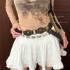 American Retro Buckle Belt Women's Rivets New Brown Belt with Jeans Belt Versatile Waist Chain