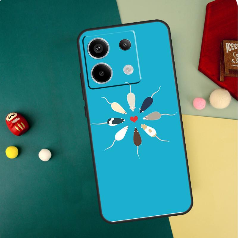 

Чехол Мышь Крыса Для Xiaomi Redmi Note 13 Pro 14 12 11 10 15 Pro Plus Redmi 15 14C 13C 10C 12C 15C Funda Redmi 13C