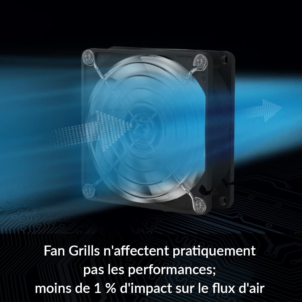 ARCTIC Fan Grill 140 mm - CPU Case Fan Grill, Made Out of Nickel Plated Steel, Air Flow Transparent, Prevents Cable Damage