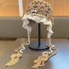 Women’s Hat New Arrivalsweetcut Out Hat Women's Knitting Baotou Hat Photo Fashion Handmade Lace Hat
