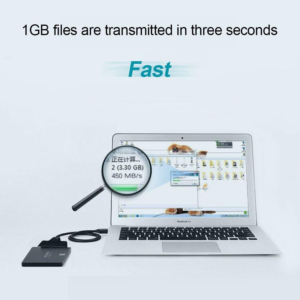 LED-Anzeige 2,5 Zoll USB3.0/2.0 Festplatten-Treiber USB auf SATA Adapterkabel Festplattenadapter