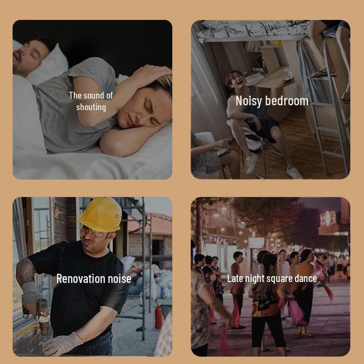 Schallundurchlässige Schlafmaske mit verstellbarem Kopfband und Ohrstöpseln