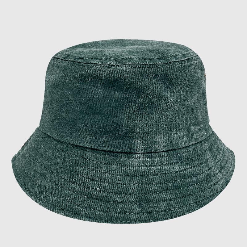 Old Washed Bucket Hat Retro Cowboy Hat Summer Sun Protection Cowboy Basin Hat Embroidery