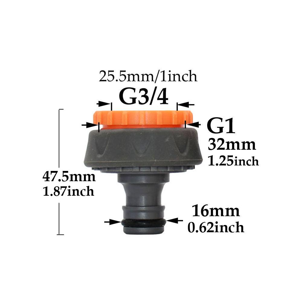 1/2'' 3/4'' 1'' Hose Quick Connecter Nipple OD 16mm 20mm Garden Hose Waterstop Fittings Tubing Repair Watering Gun Adapter