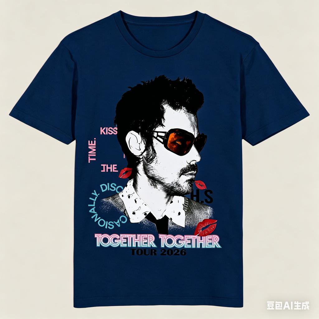 Harry Styles Tour Kiss All The Time Disco Occasionally Tshirt UNISEX and Women New Summer Cotton YK Clothing Short Sleeve Tops