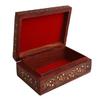 Handmade Wooden Jewellery Box for Women Jewel Organizer Flower Décor