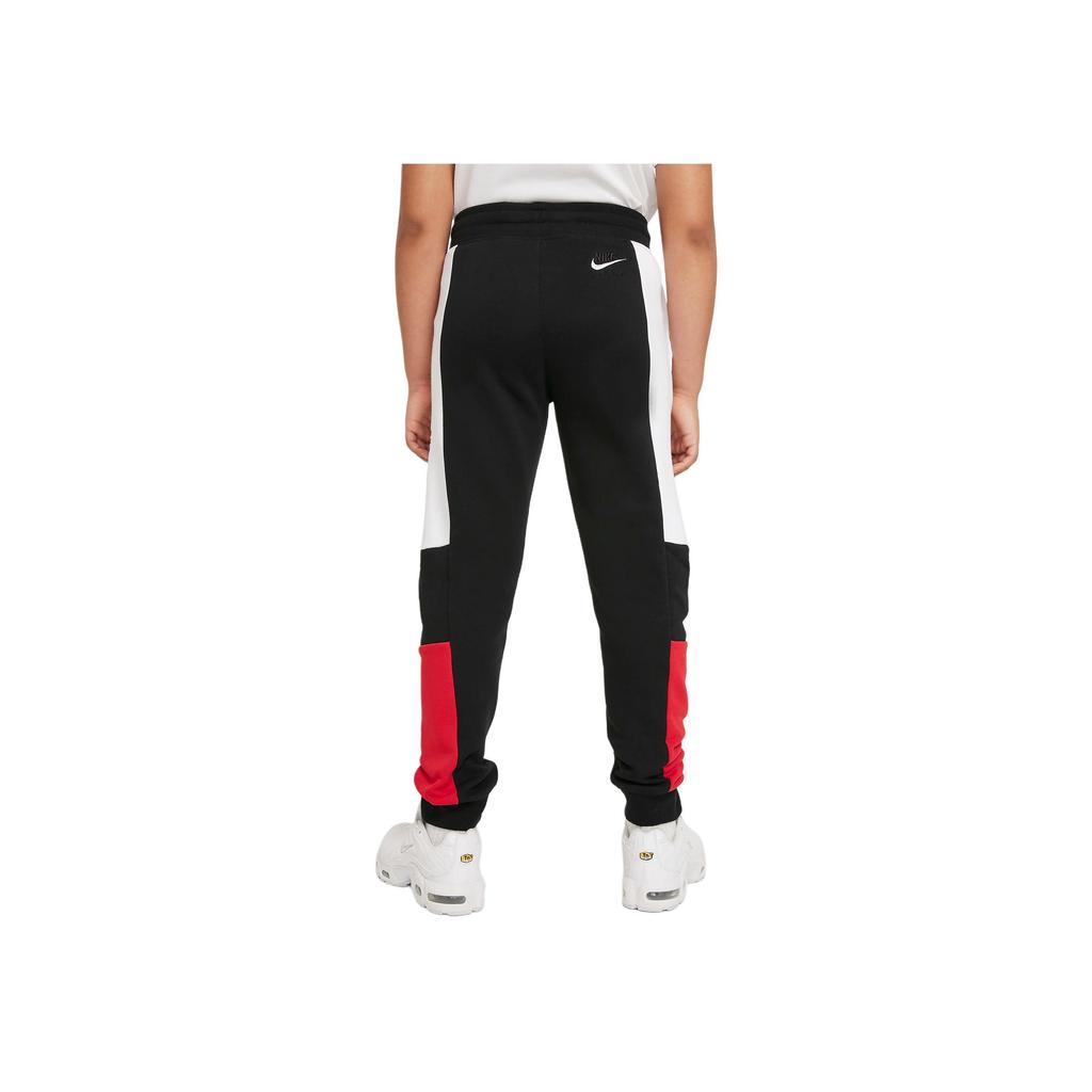 Nike Air Comfortable Versatile Fashionable Soft Pants Kids bottoms Black White University-Red DB5483-010