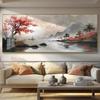 Smooth Sailing Landscape Painting New Chinese Decorative Painting Sofa Background Wall Ink Painting Home Decoration