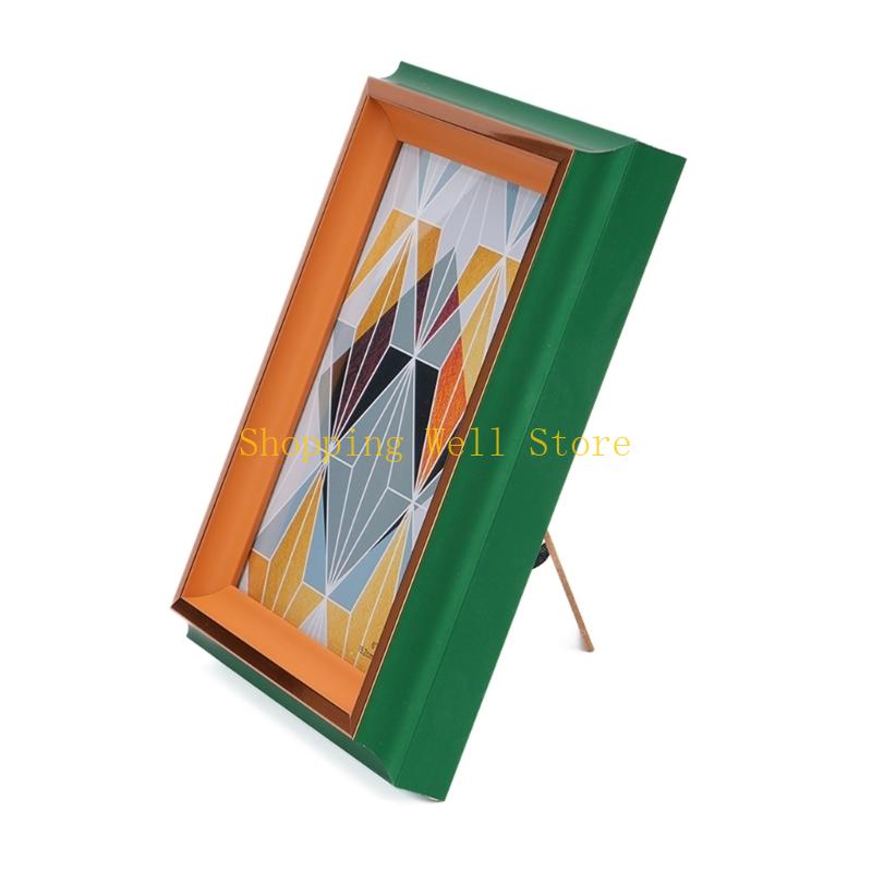 

KX4B Secret Safe Picture Frame Fireproof Security For Valuables Organiser Living Room Bedroom Office Decoration зелений
