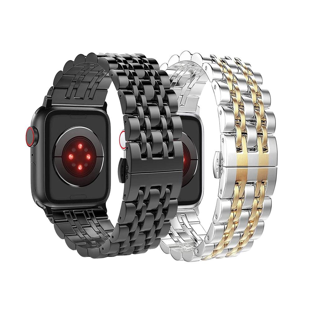 Stainless Steel Band For Apple Watch Ultra 2 49mm 46mm 38mm 45mm 41mm Metal Strap For iWatch Series 10 9 8 7 SE 6 5 4 3 Band