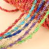 2.5mmx15m Glitter Metallic Braided Cord - 2-Ply Sparkle Rope for Gift Wrapping, Jewelry Making, Clothing Accessories & Craft DIY
