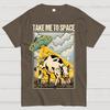 Take Me to Space - Alien Cow Abduction 100% Cotton Summer Casual Cool Loose T-Shirt