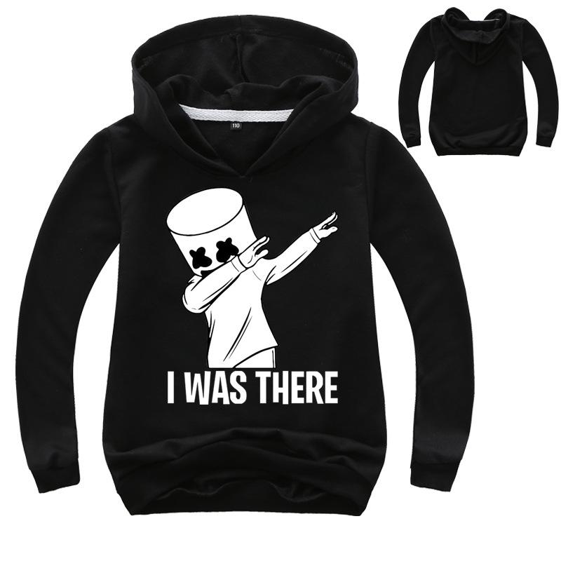 Neue Kinder Frühling Herbst 2 Teile Mode Dj Marshmellow Kinder Kapuzenpullover Pullover+Hosen Sets 3-13 Jahre Jungen und Mädchen Trainingsanzug Kleidung