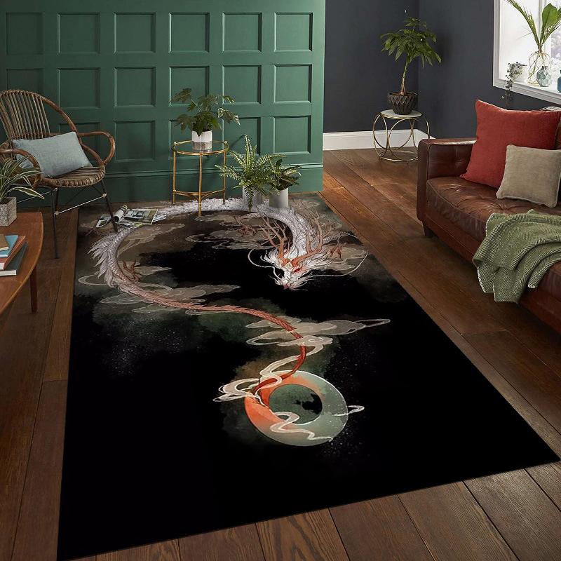 Japonské legendární koberce Tiger Home Decor Velké koberce do ložnice Čtvercové podložky Koberce Obývací pokoj Podložky na hraní pro děti Dárky k narozeninám