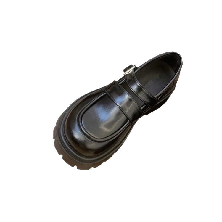 Mary Jane small leather shoes women's 2025 spring and summer new one-word belt jk versatile retro single shoes British style loafers