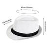 Fashion Sun Hat Unisex British Style Outdoor Straw Beach Hat for Men Women Summer Sun Protection Wide Brim Hat