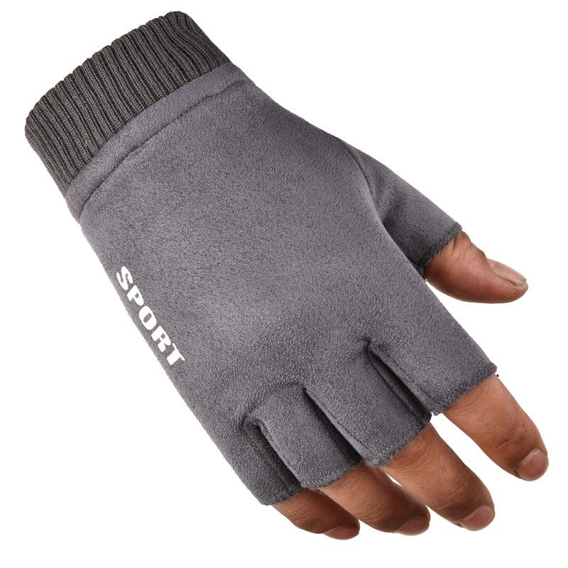 Căprioară cu nervuri, bărbați și femei, cupluri, căldură de iarnă, ecran tactil, ciclism în aer liber, scurgeri, două degete și jumătate de degete, mănuși îngroșate de pluș