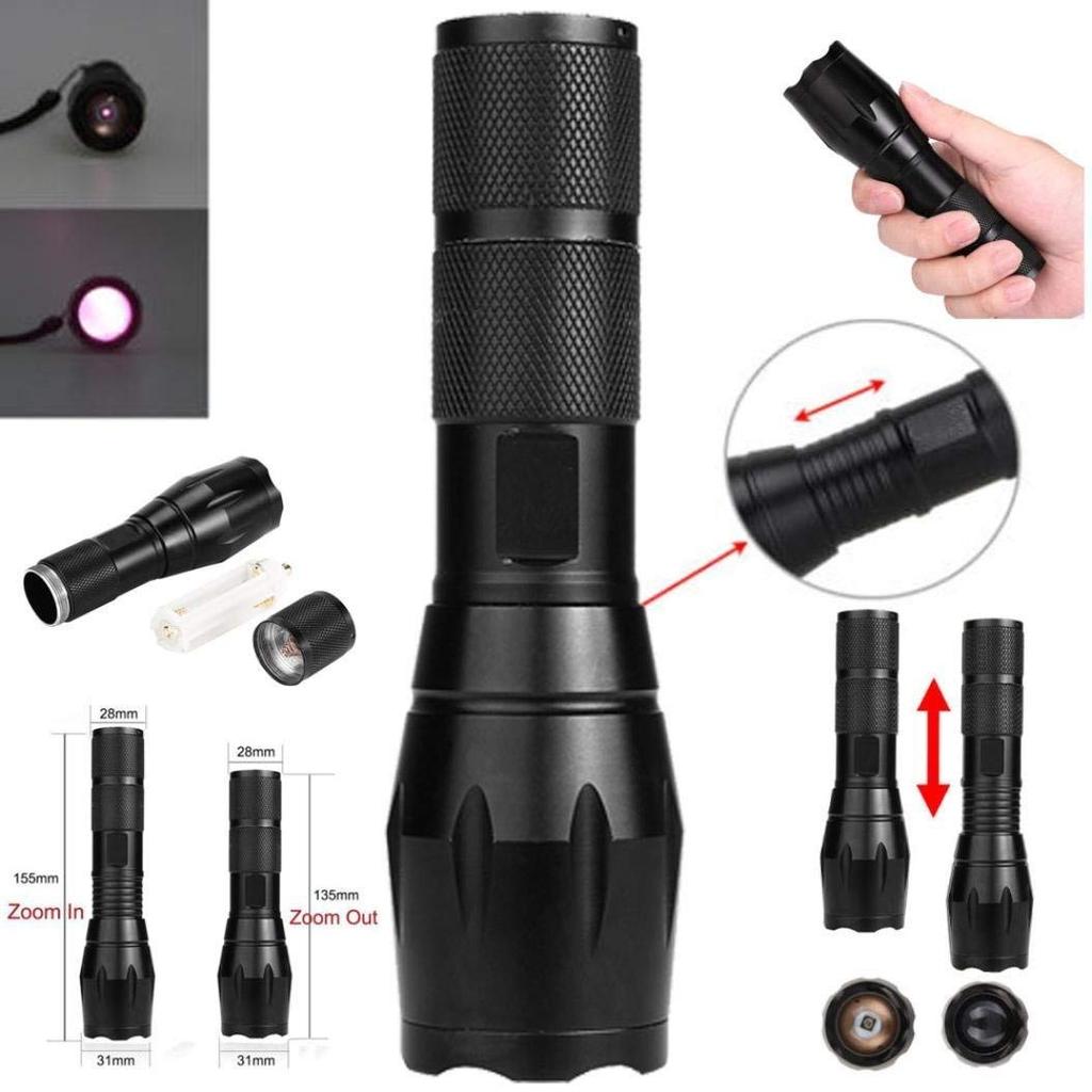 Infrared 850nm IR Illuminator Zoomable IR LED Infrared Light Night Hunting is Flashlight, Flashlight, Flashlight, Torch, Vision, (Infrared Invisible)
