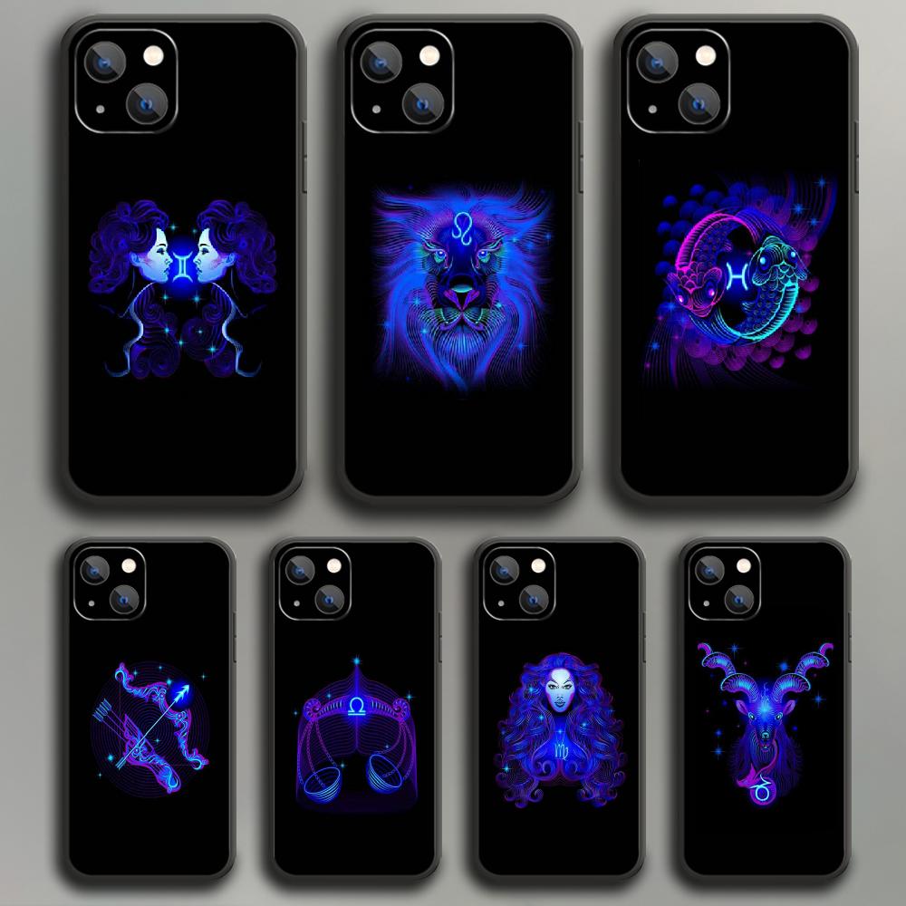 Pouzdro na telefon s konstelacemi Zvěrokruhu pro iPhone Samsung Galaxy Redmi Xiaomi Note S A 16 15 14 13 12 11 20 21 22 23 53 54 Pro Plus Ultra Silikonový kryt