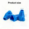 20pcs OD6.5 Cable Connector Plug Cover CAT5E CAT6 RJ45 Ethernet Network Cable 10 Colors Strain Relief Boots RJ45 Connector Caps