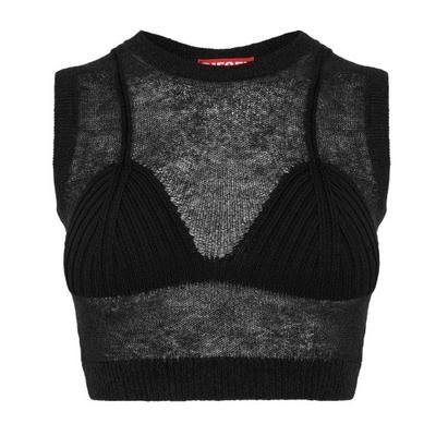 Diesel Womens/Ladies Arstica Knitted Crop Top
