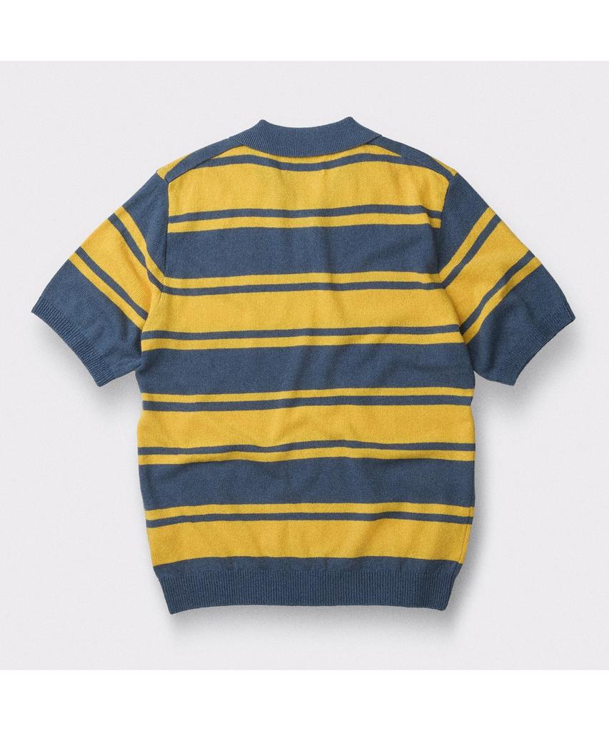 Henlikoteun [British Sporting Club] Stripe Short-Sleeves Polo Knit Abwam26751Yex