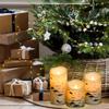 Birkenrinde Flammenlose LED-Kerzen Kreative Kerzenlichter Batteriebetrieben Schwingender Docht für Weihnachten Heim Geburtstagsdekoration