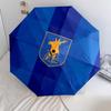 Mansfield Town Football Club  Pattern, Automatic Folding Umbrella, Portable and Foldable Design, 8 Ribs, a Christmas or Birthday Gift.