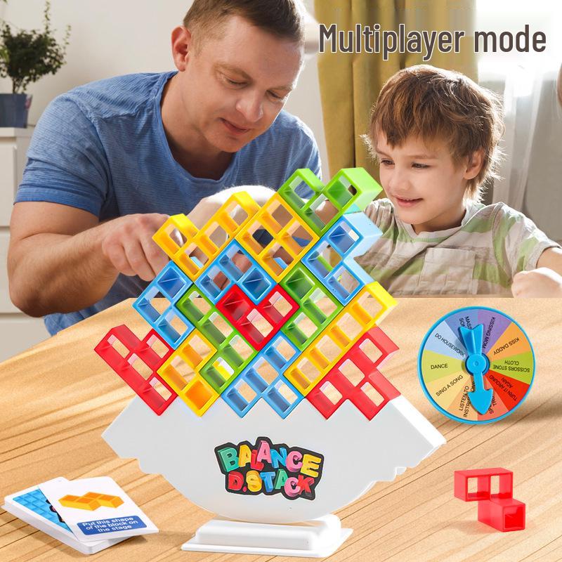Russian Tetris Balance Blocks: Parent-Child Interactive Educational Stacking Toy