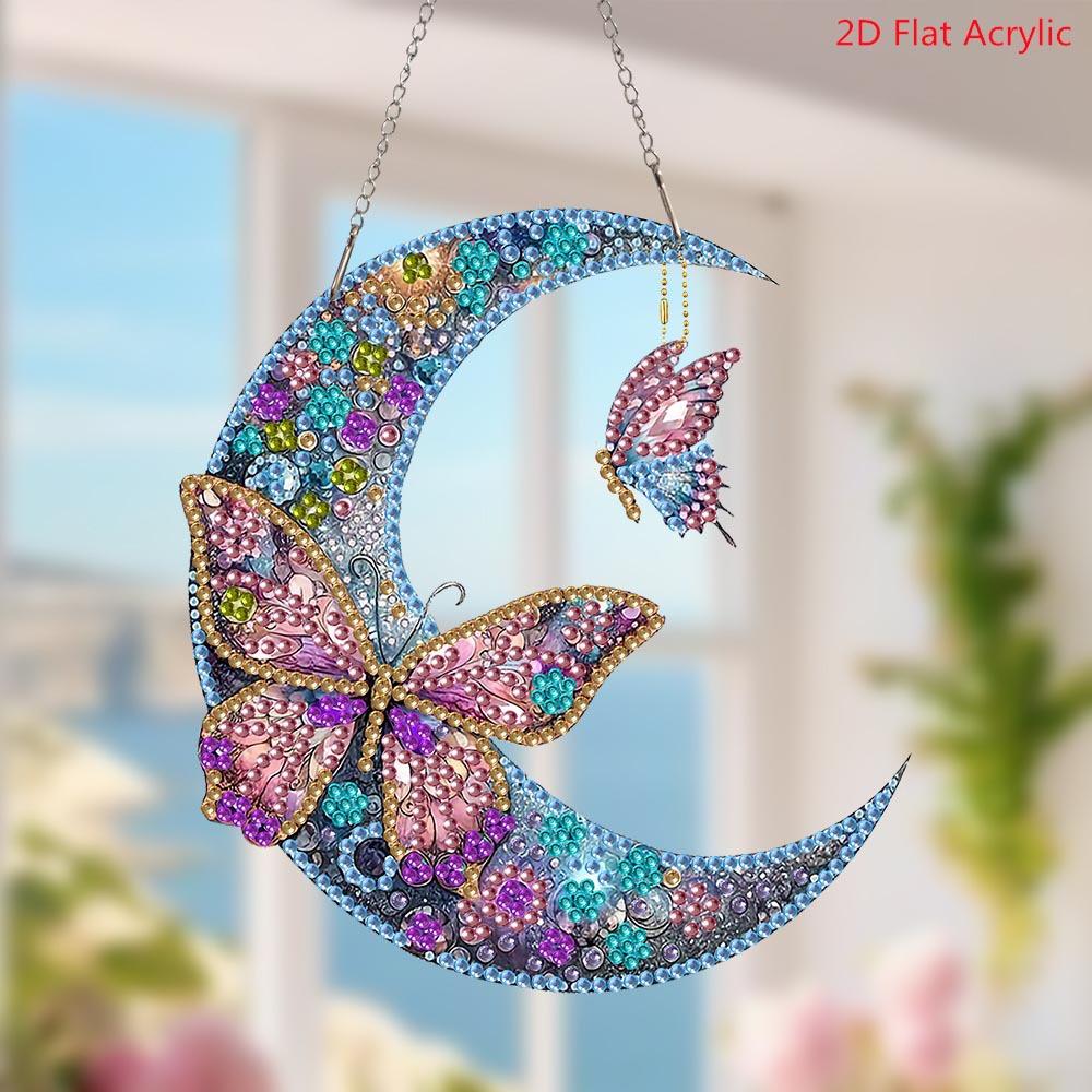 Disegno Animato 5D Fai da Te, Forma Irregolare Monofacciale, Farfalla Colorata con Diamanti di Cristallo, Acrilico, Pittura Diamante, Decorazione Fatta a Mano, Regalo di Compleanno
