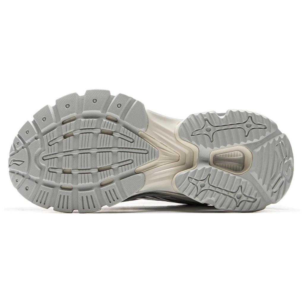Li Ning Lijun BOW Mule Fashion Comfortable Trendy Versatile Closed-Toe Slippers Women Slippers Gray Beige Silver AZGU184-1