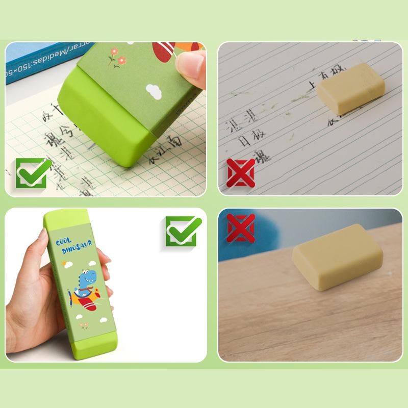 Cartoon Huge Eraser Super Large Block Pencil Eraser Without Leaving Marks Astronauts/Dinosaur Student Art Painting Rubber Eraser