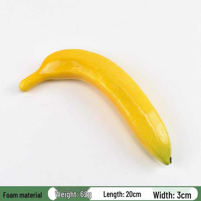 Plastic PU Banana Model for Display and Teaching Props