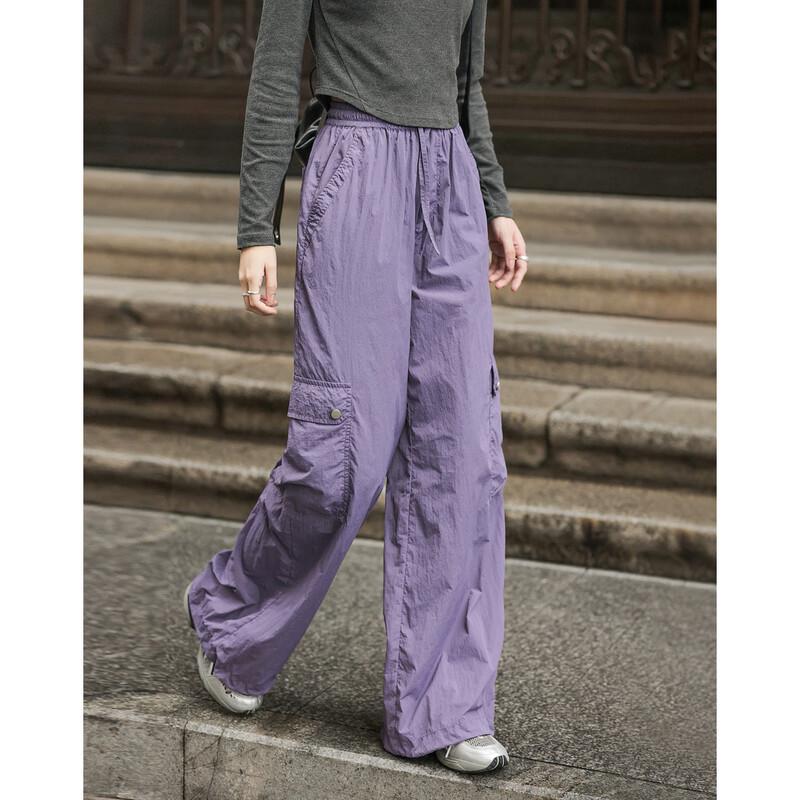 Demana Women's Spring Sporty Loose Fit Straight Leg Cargo Pants