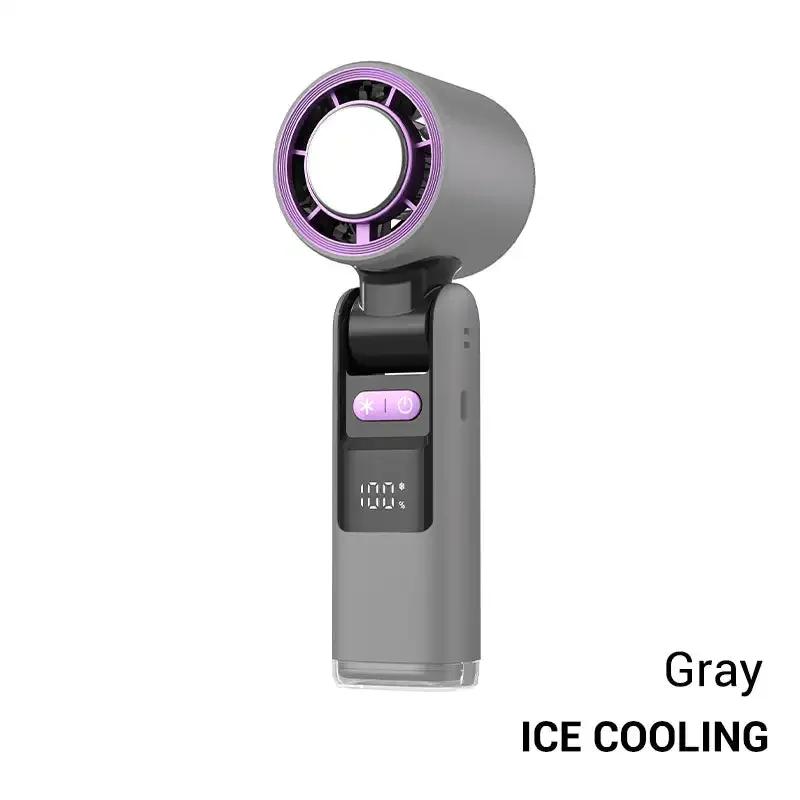 4000MA Handheld Fan USB Mini Turbo Fan Portable Refrigeration Charging Desktop Fan Wireless Electric Air Cooler Fan