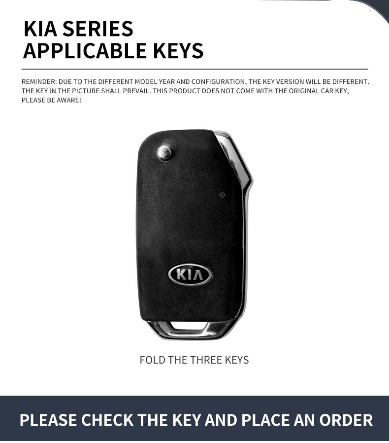 SBHX3 High Quality Leather Car Key Case Cover For KIA Ceed 2023 CD Forte 2018 2019 2021 Cerato 2019 K3 Gt Seltos Sportage 2020 Sorento