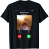 Dank Meme Hamster Staring Front Camera Hamster Calling T-Shirt