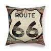 Retro Emblem Letter Pattern Digital Printing Short Plush Pillow Covers For Car Sofa Office Cushion Cover Home Goods 60X60Cm