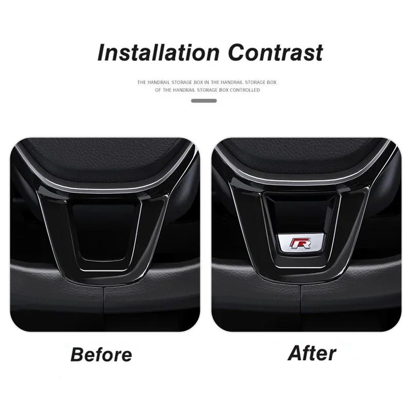 efg1 Car Steering Wheel Logo Emblem Sticker Decals for Volkswagen VW Jetta Touran POLO Golf MK4 MK5 MK7 Tiguan Passat TSI TDI