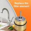 Quick Connection Water Filter Cartridge for Kitchen Bath Sinks High Flows Rate Copper Cores Includes Mounting Hardware
