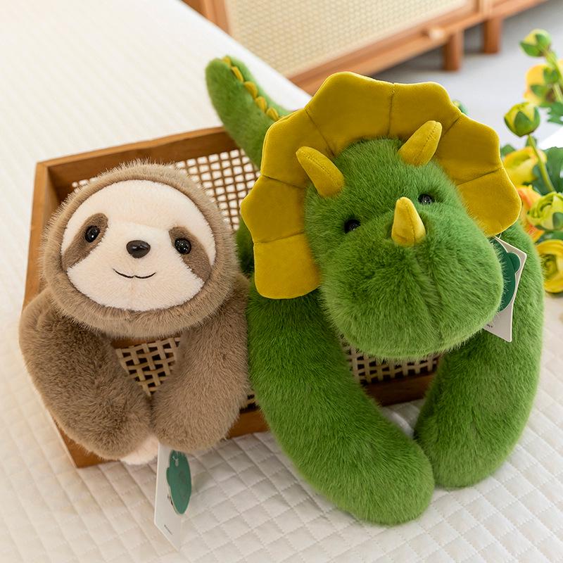 Adorable Pet Plush Toy: Soothing Lying Pose for Bedtime Hugs - Perfect Birthday Gift