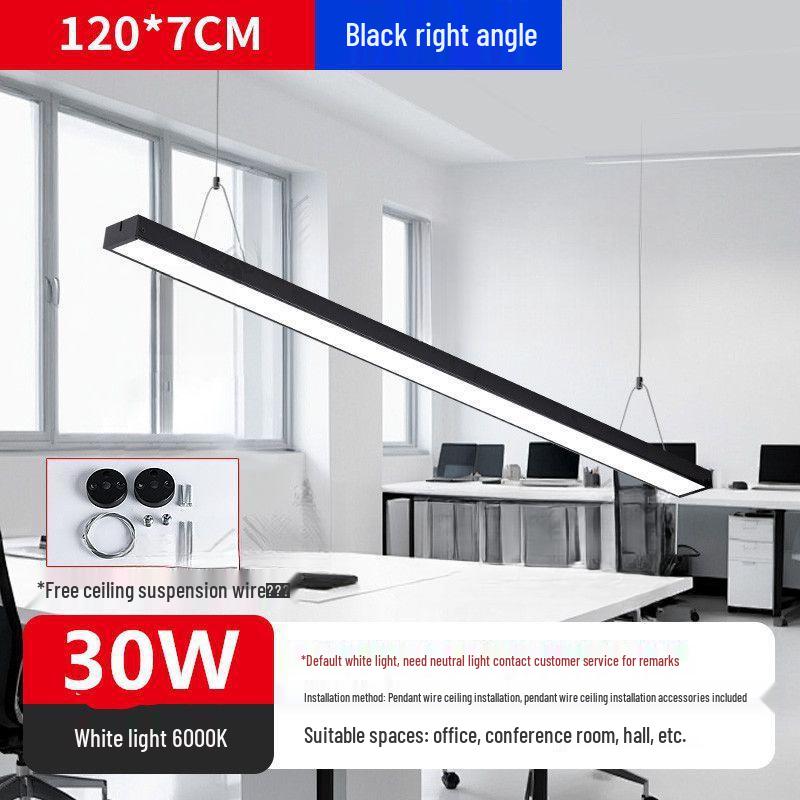 Минималистичный прямоугольный светодиодный подвесной светильник для потолка парикмахерской, офиса или гостиной