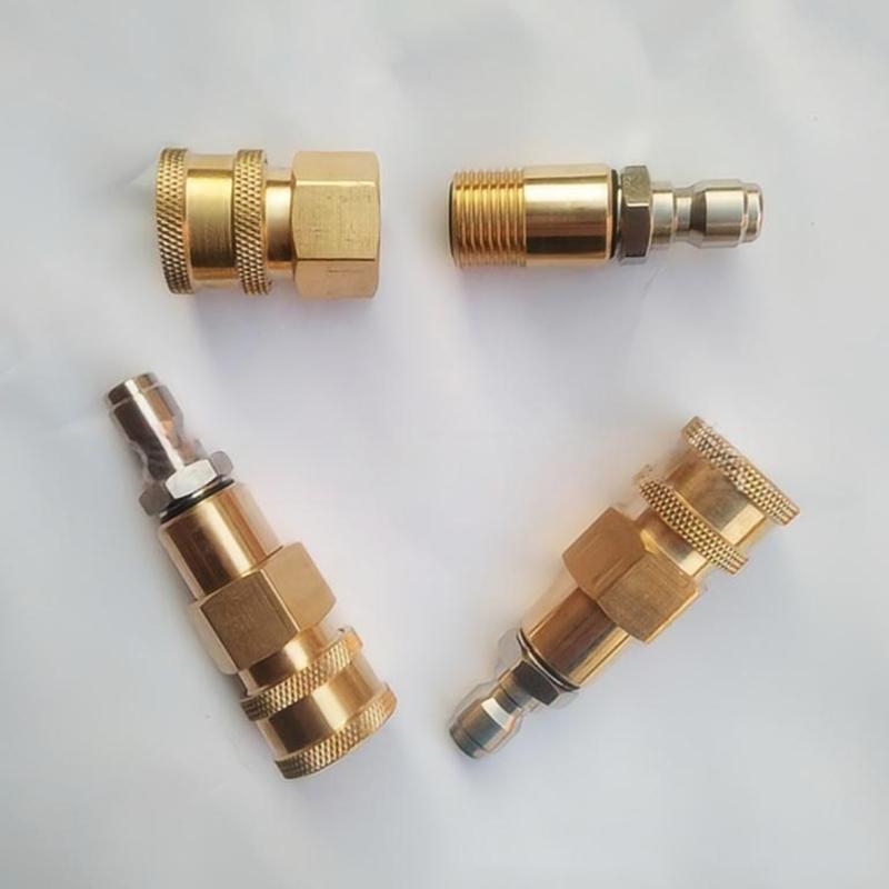 Car Wash Accessory Adapter Adjustable Nozzle Attachment For High Pressure Washer Water Guns Connect 1/4 Quick Connection