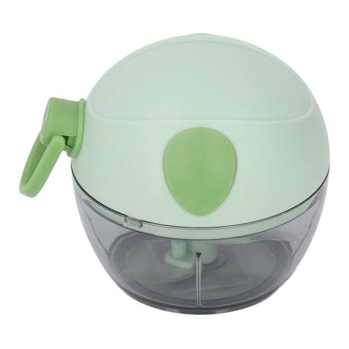 Manual Garlic Chopper, Non-Slip, Easy to Clean, Safe, Durable, Sharp, Small, Perfect for Salads (Green)
