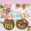 Interactive Educational Bear Geometric Shape Matching Montessori Building Blocks For Parent Child Play