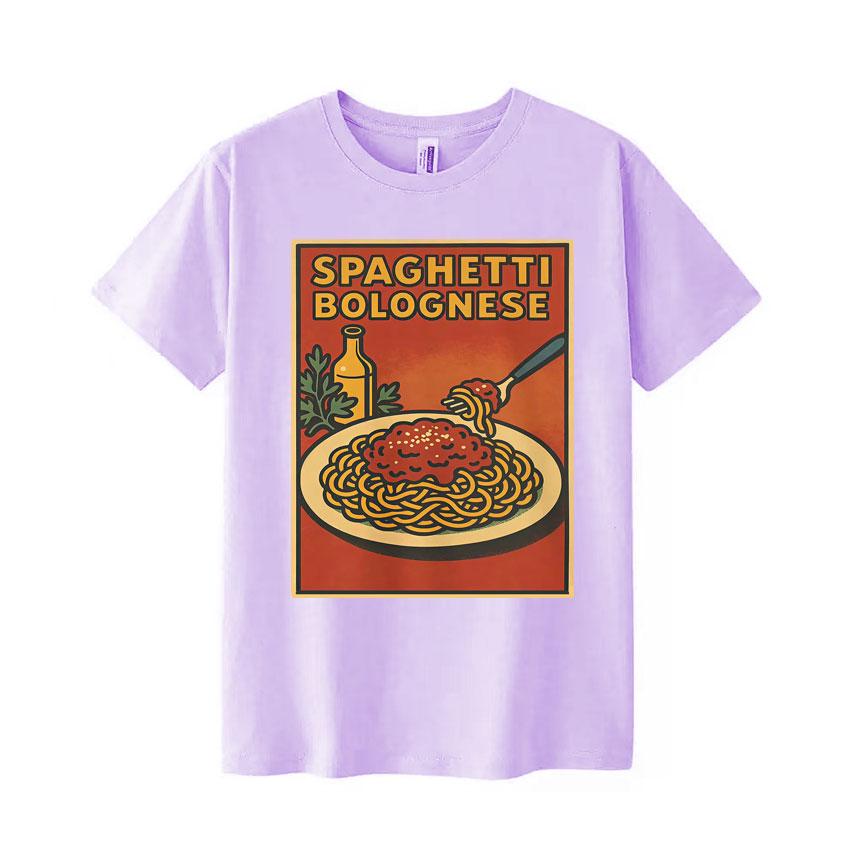 Funny Italian Spaghetti Meme Pop T Shirt Men Women Tshirt Fashion Crewneck Cozy Casual Aesthetic Shortsleeve Tshirts Hot Sale